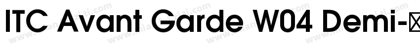 ITC Avant Garde W04 Demi字体转换